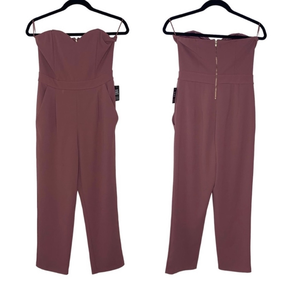 🆕 Express Wild Ginger Strapless Sweetheart Jumpsuit